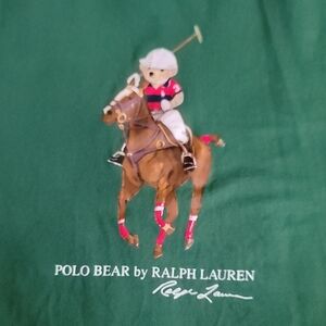 Ralph Lauren Green Polo Bear Short Sleeve Tee